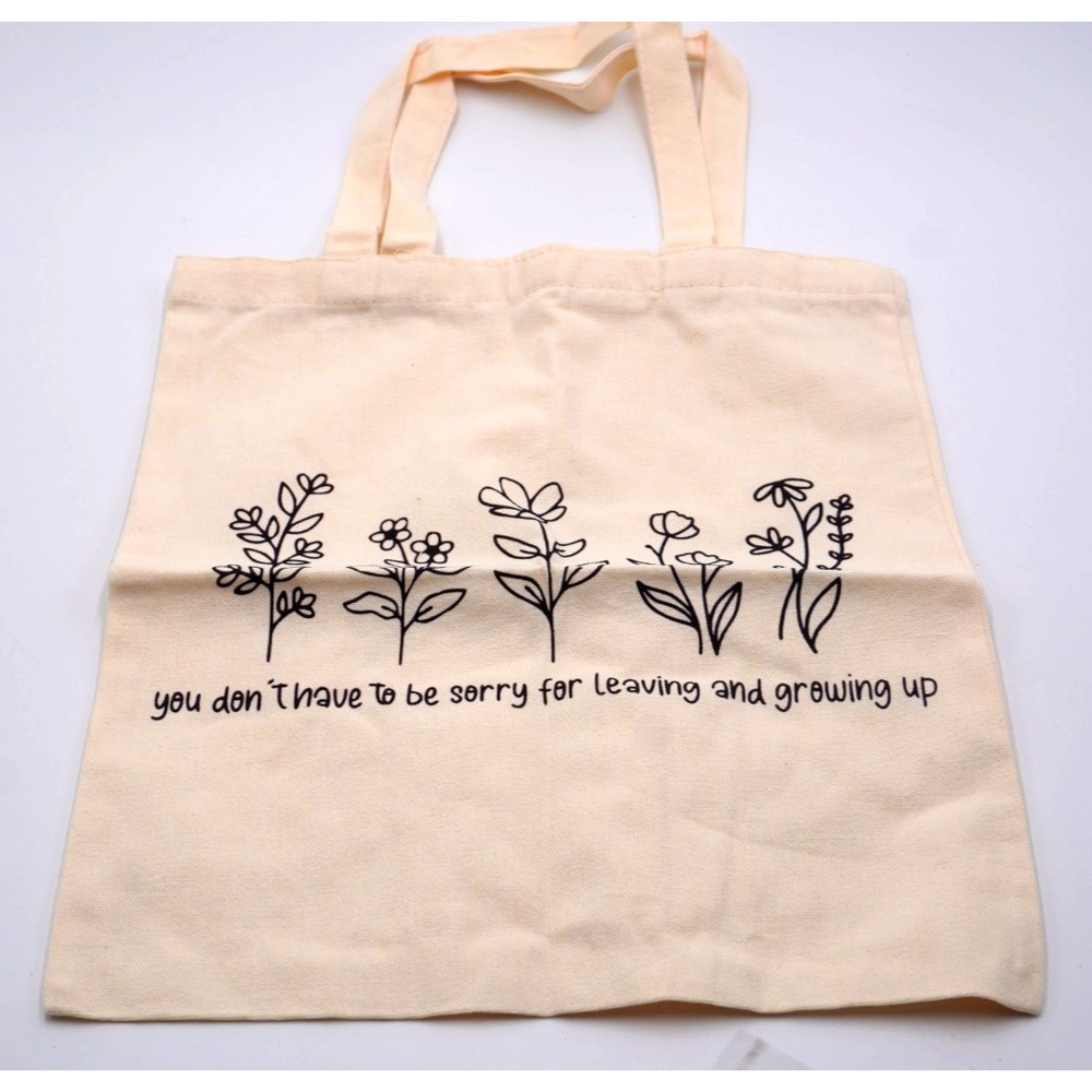 Harry Styles Matilda Lyric Floral Canvas Tote Bag Wildflower Aesthetic Gift
